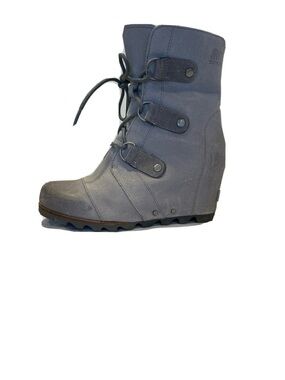 Sorel Women's Grey Lace-Up Wedge Boot